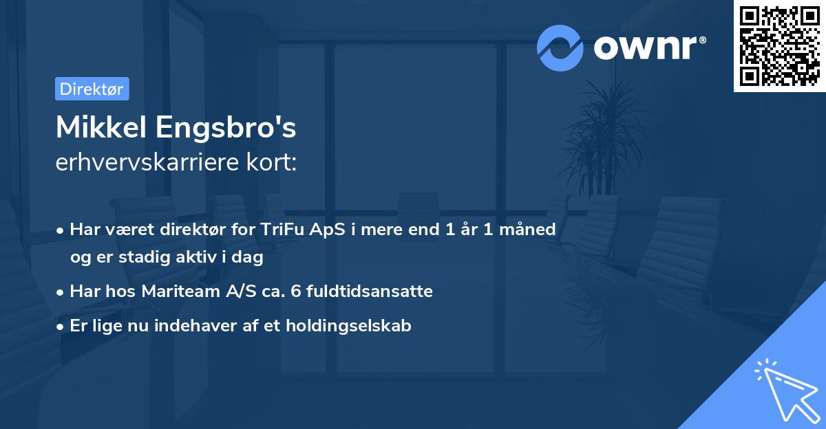 Mikkel Engsbro's erhvervskarriere kort