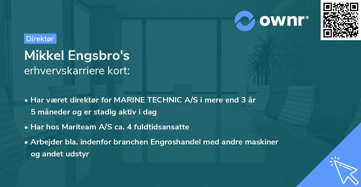 Mikkel Engsbro's erhvervskarriere kort