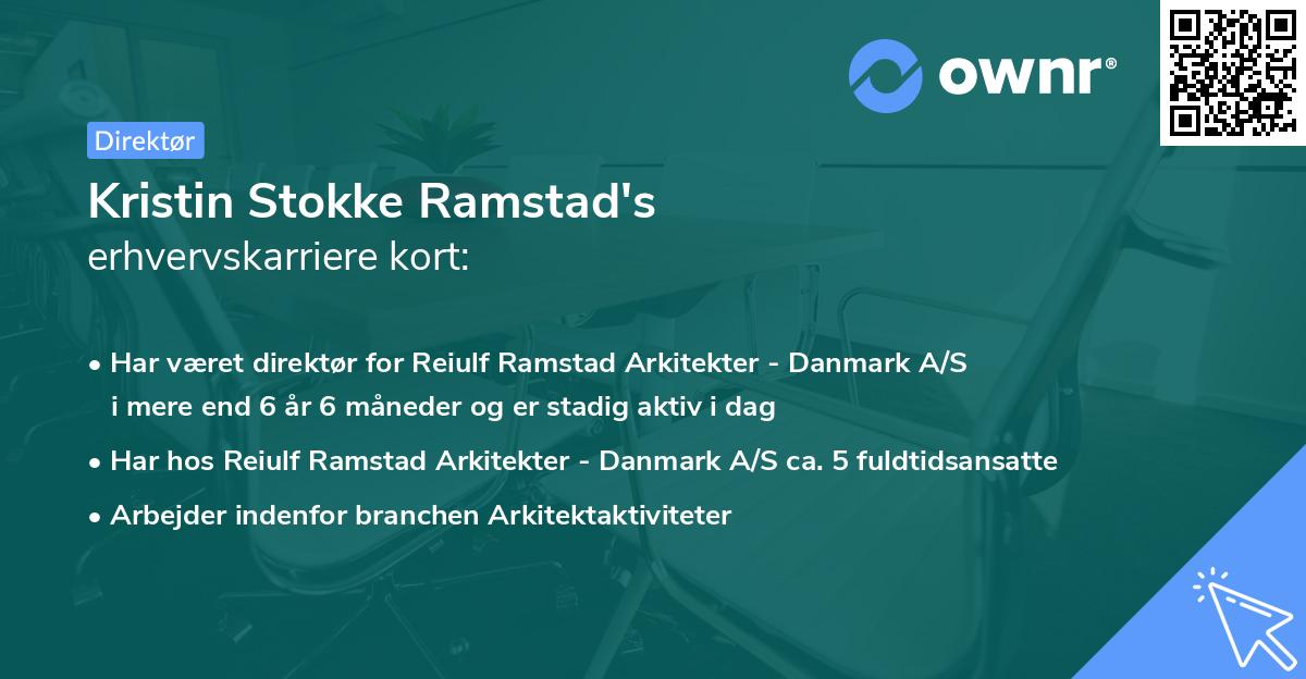Kristin Stokke Ramstad's erhvervskarriere kort