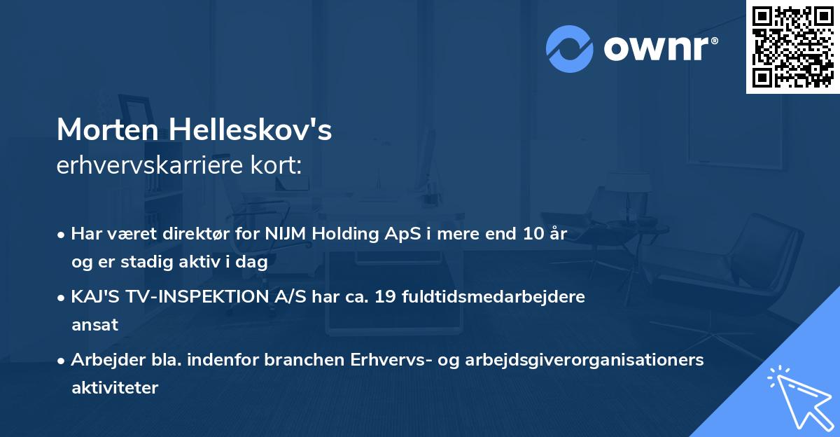 Morten Helleskov's erhvervskarriere kort