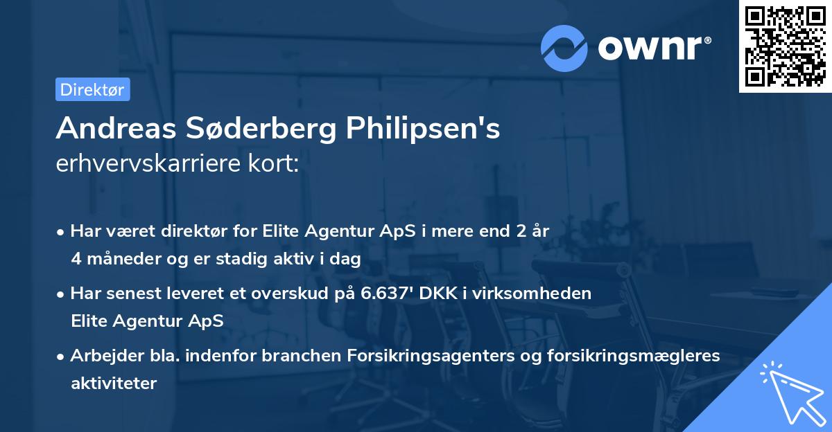 Andreas Søderberg Philipsen's erhvervskarriere kort