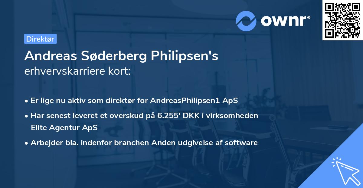 Andreas Søderberg Philipsen's erhvervskarriere kort