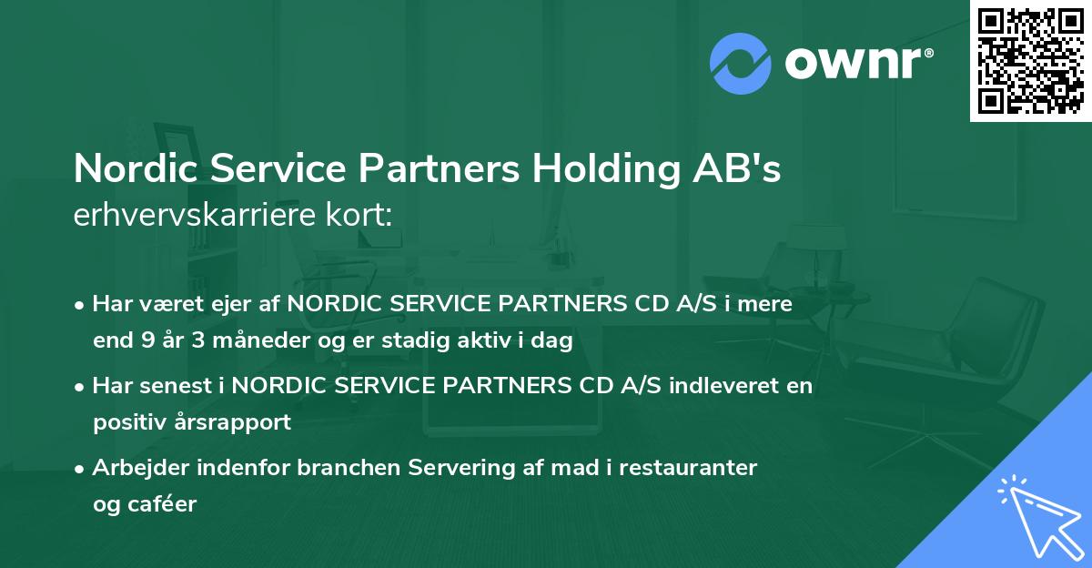 Nordic Service Partners Holding AB's erhvervskarriere kort