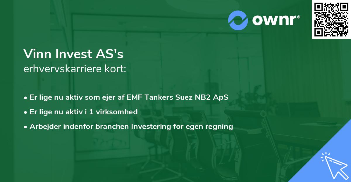 Vinn Invest AS's erhvervskarriere kort