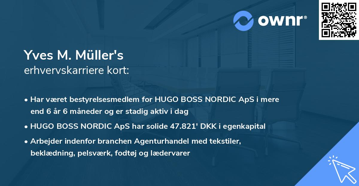 Yves M. Müller's erhvervskarriere kort