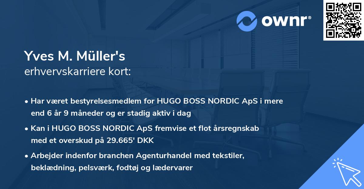Yves M. Müller's erhvervskarriere kort