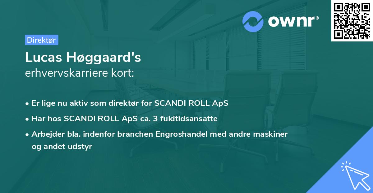 Lucas Høggaard's erhvervskarriere kort