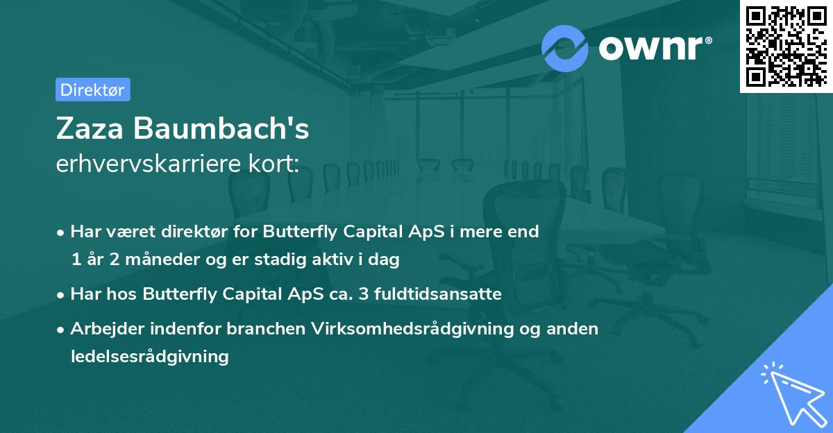 Zaza Baumbach's erhvervskarriere kort