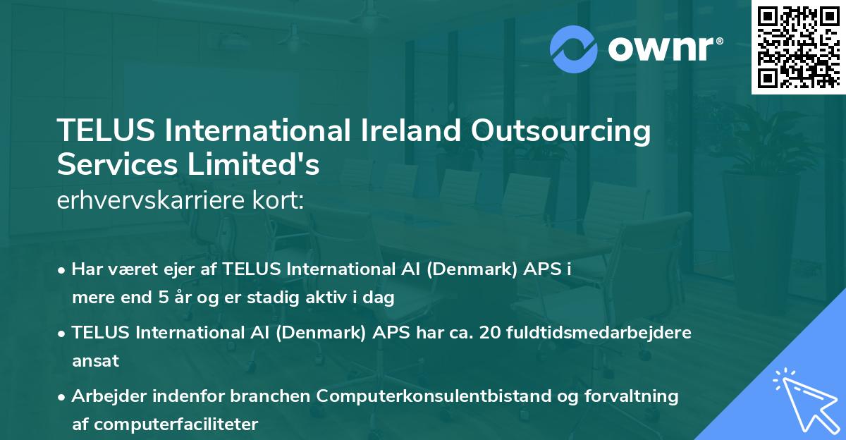 TELUS International Ireland Outsourcing Services Limited's erhvervskarriere kort
