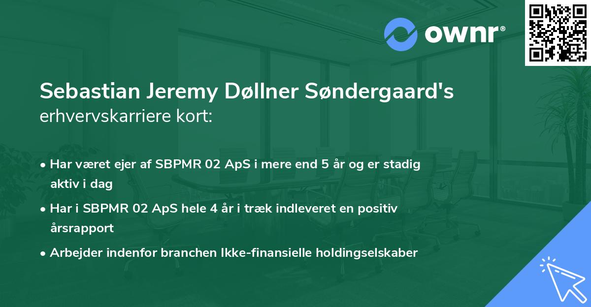 Sebastian Jeremy Døllner Søndergaard's erhvervskarriere kort