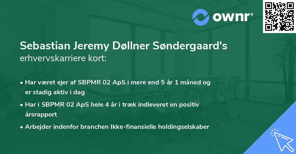Sebastian Jeremy Døllner Søndergaard's erhvervskarriere kort