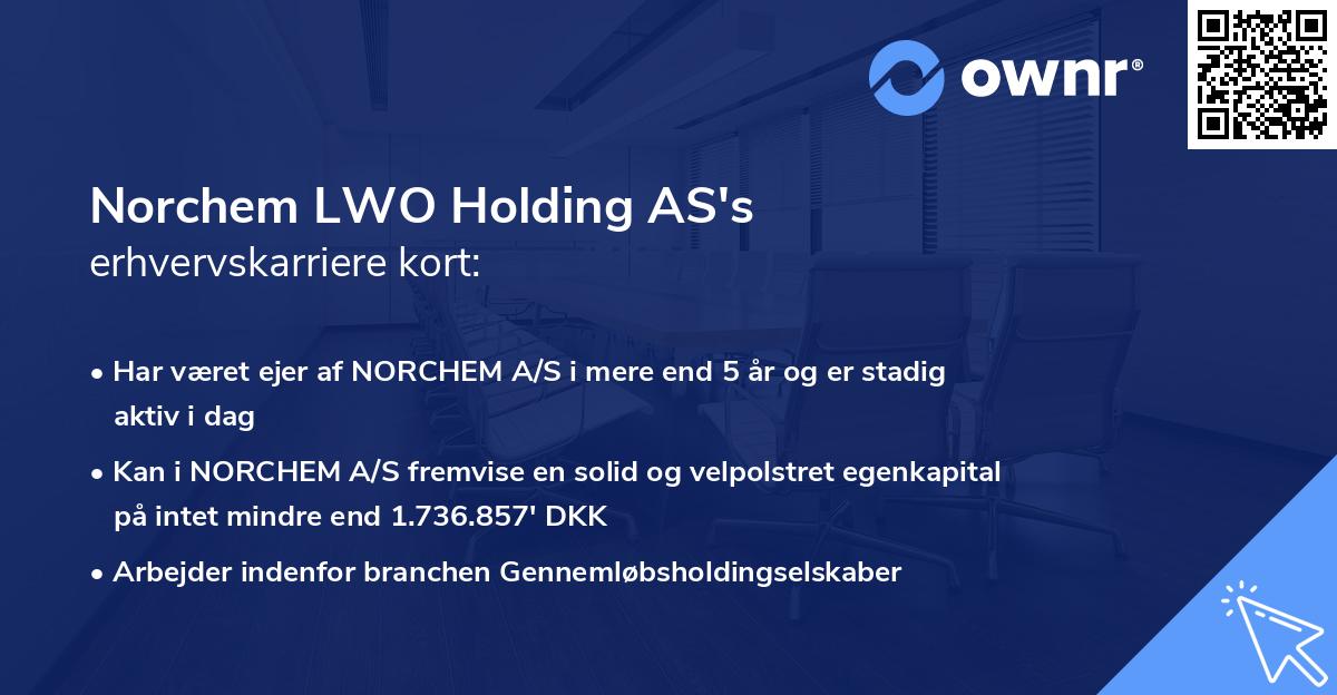 Norchem LWO Holding AS's erhvervskarriere kort