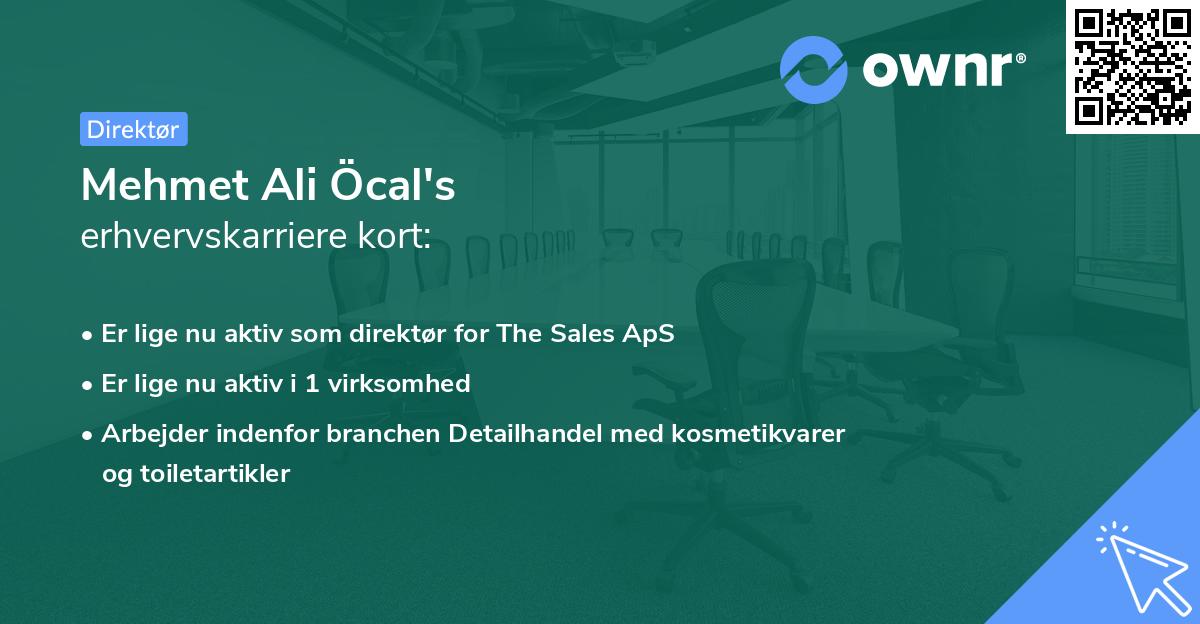 Mehmet Ali Öcal's erhvervskarriere kort