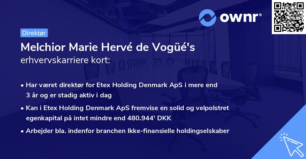 Melchior Marie Hervé de Vogüé's erhvervskarriere kort