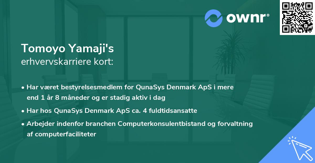 Tomoyo Yamaji's erhvervskarriere kort