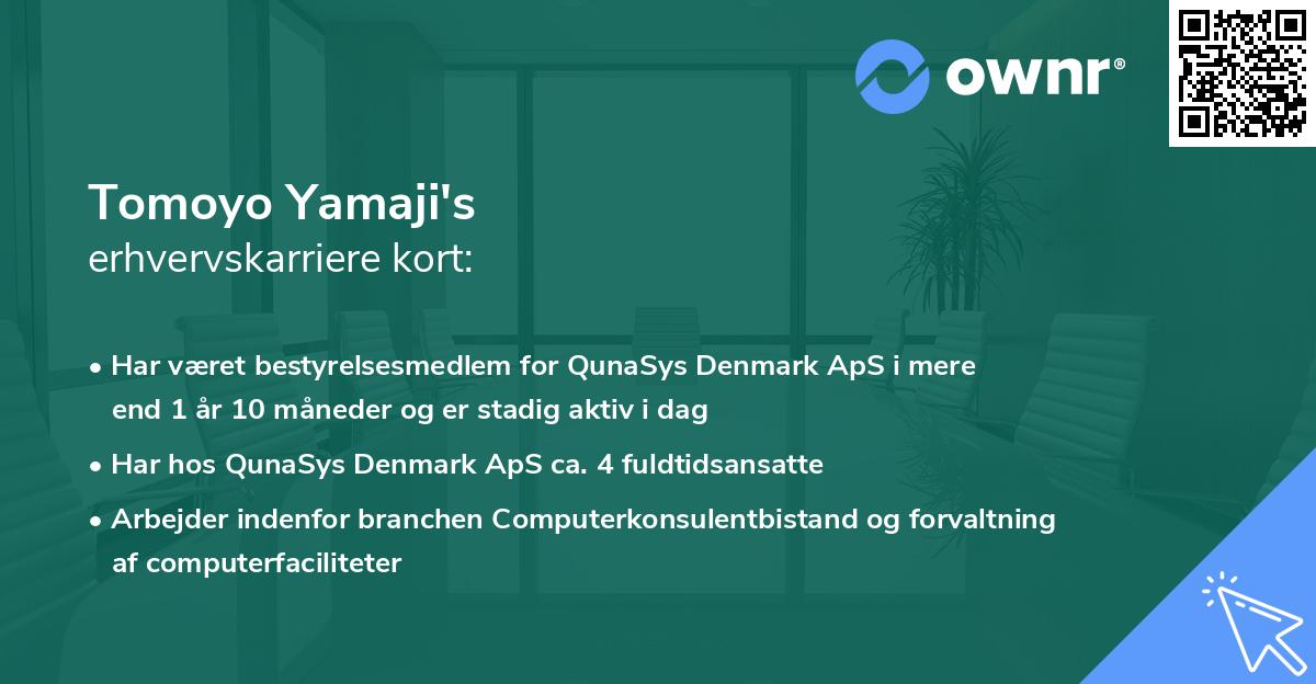 Tomoyo Yamaji's erhvervskarriere kort