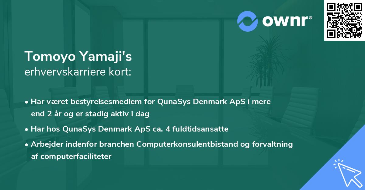 Tomoyo Yamaji's erhvervskarriere kort