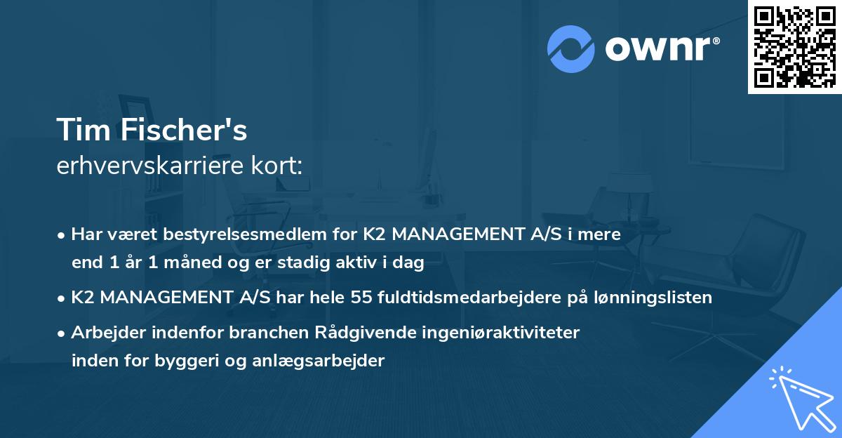 Tim Fischer's erhvervskarriere kort