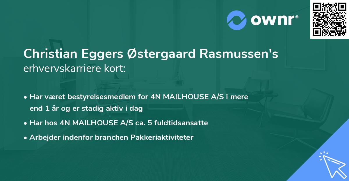 Christian Eggers Østergaard Rasmussen's erhvervskarriere kort