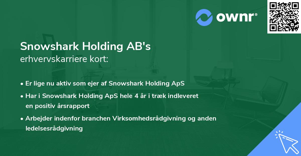 Snowshark Holding AB's erhvervskarriere kort