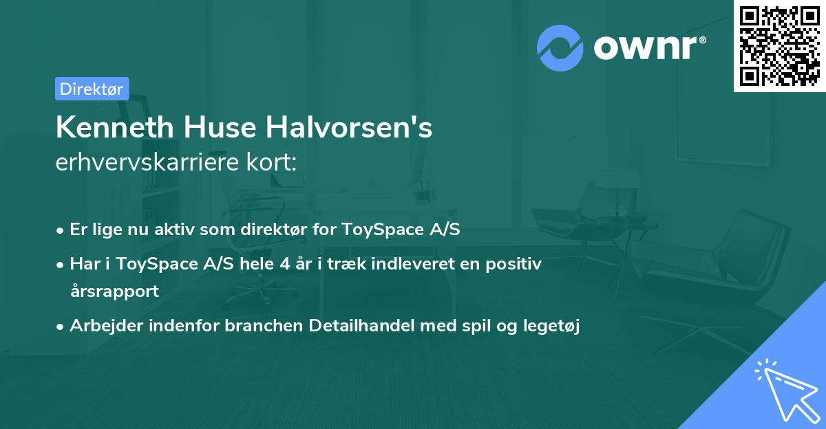 Kenneth Huse Halvorsen's erhvervskarriere kort