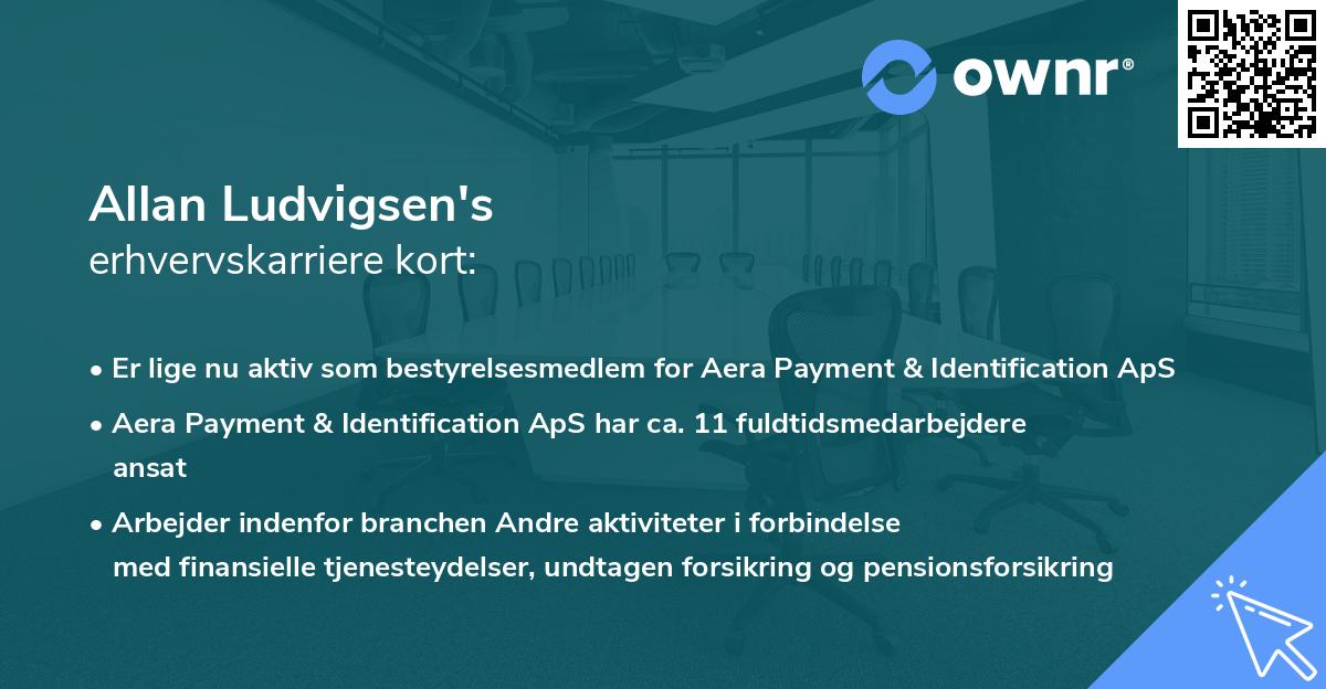 Allan Ludvigsen's erhvervskarriere kort