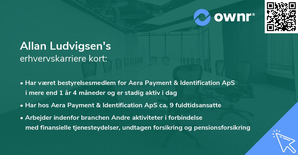 Allan Ludvigsen's erhvervskarriere kort