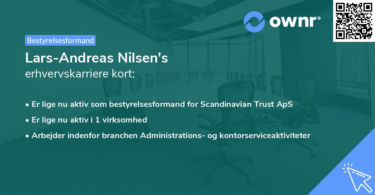 Lars-Andreas Nilsen's erhvervskarriere kort