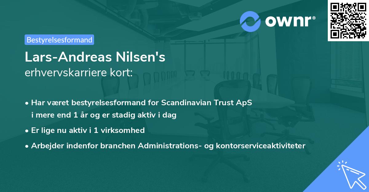 Lars-Andreas Nilsen's erhvervskarriere kort