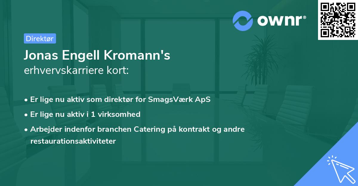 Jonas Engell Kromann's erhvervskarriere kort