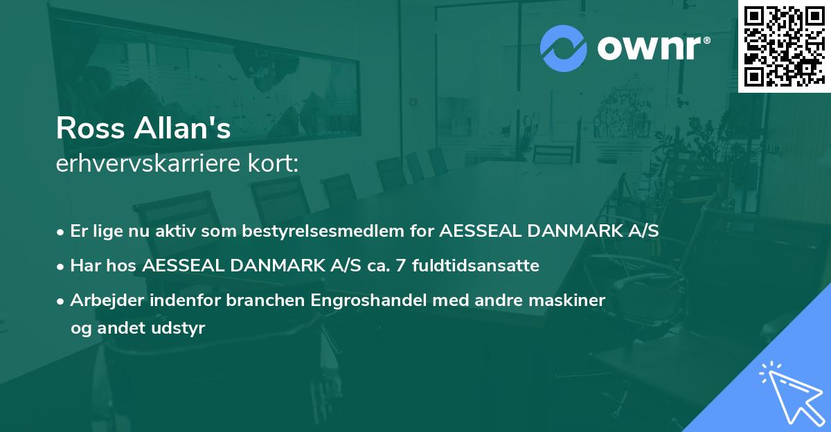 Ross Allan's erhvervskarriere kort