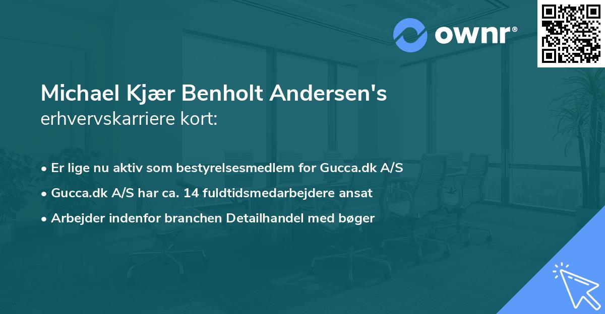 Michael Kjær Benholt Andersen's erhvervskarriere kort