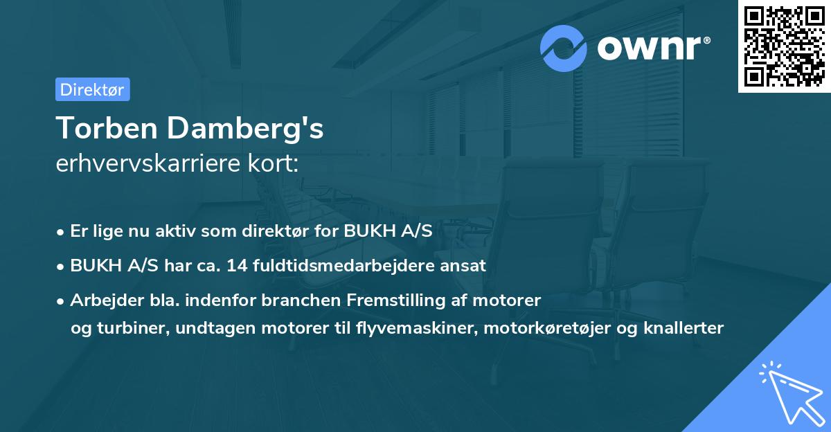 Torben Damberg's erhvervskarriere kort