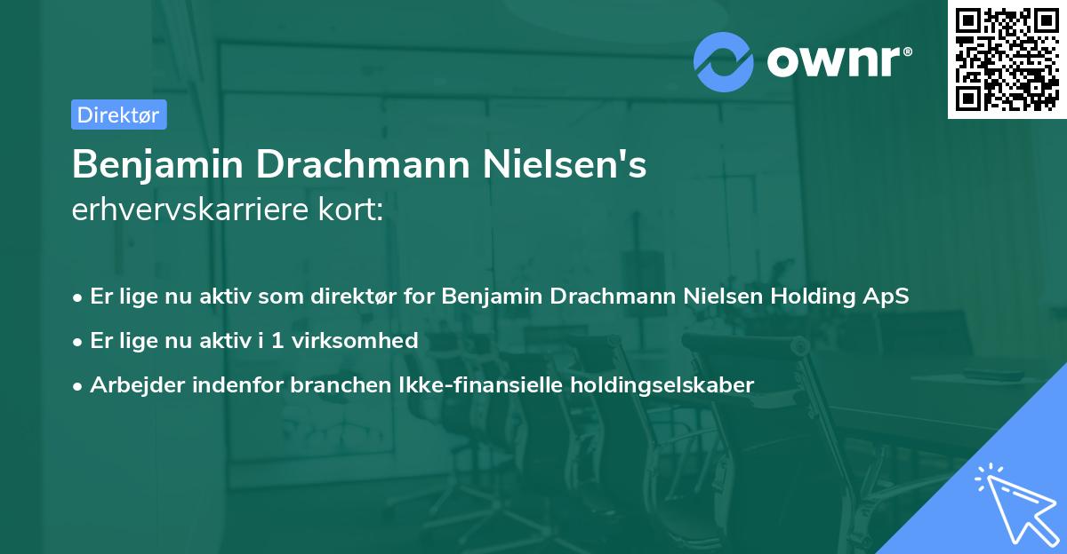 Benjamin Drachmann Nielsen's erhvervskarriere kort