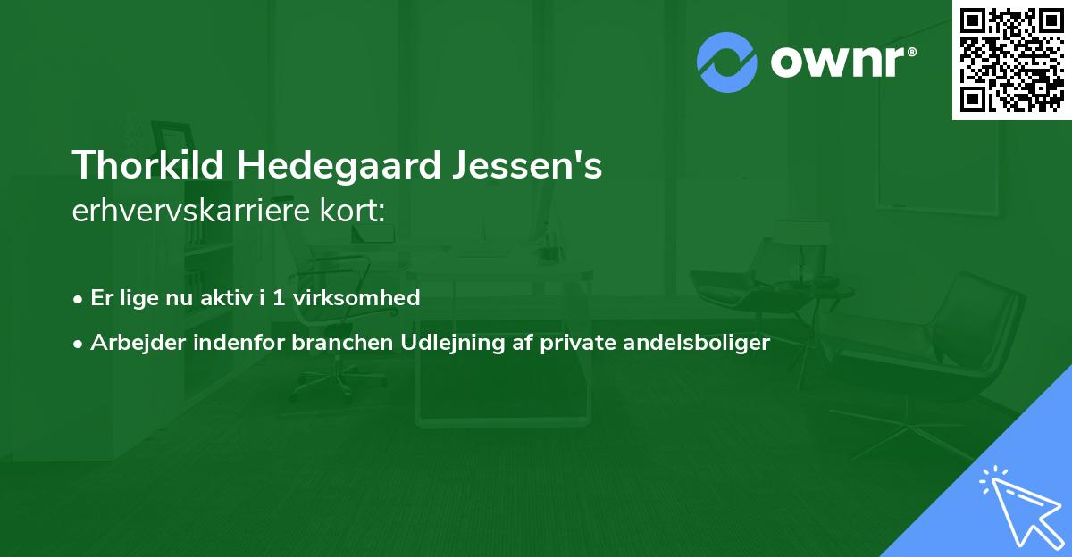 Thorkild Hedegaard Jessen's erhvervskarriere kort