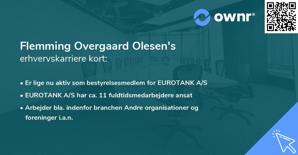 Flemming Overgaard Olesen's erhvervskarriere kort