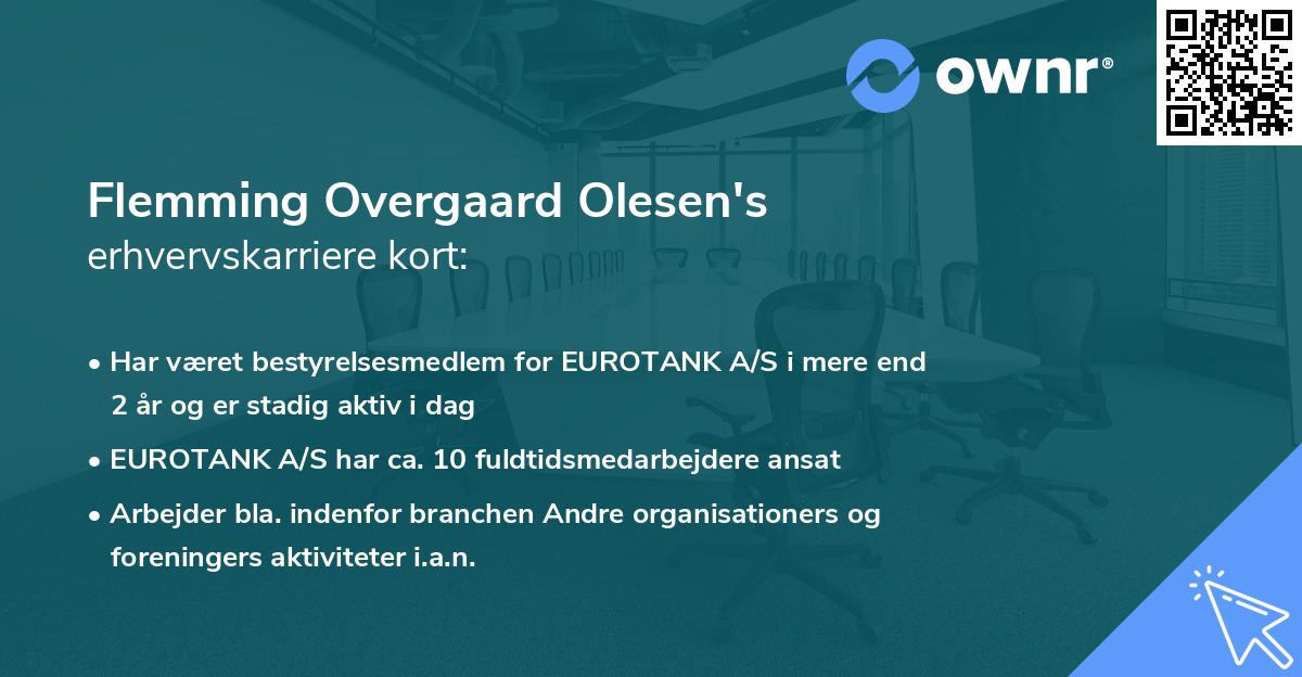 Flemming Overgaard Olesen's erhvervskarriere kort
