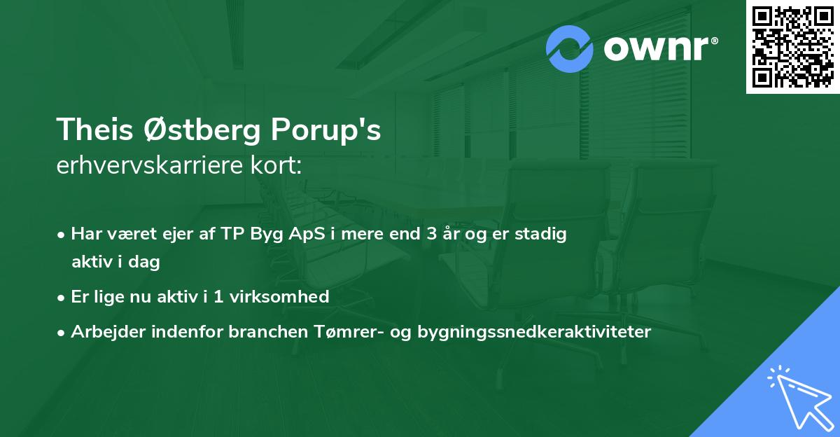 Theis Østberg Porup's erhvervskarriere kort