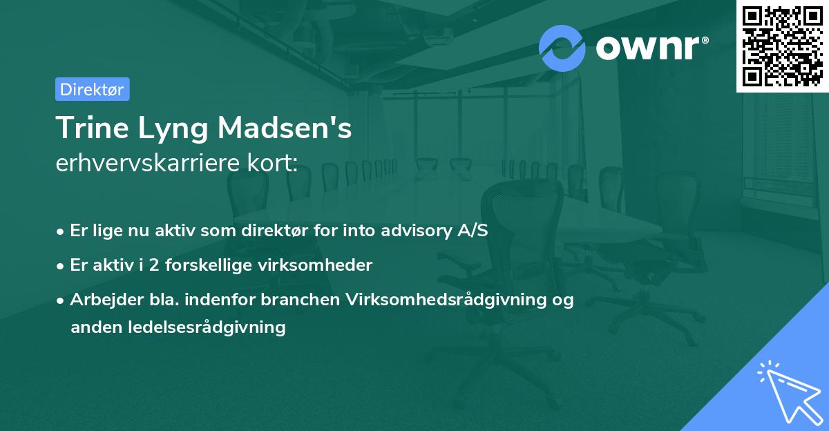Trine Lyng Madsen's erhvervskarriere kort