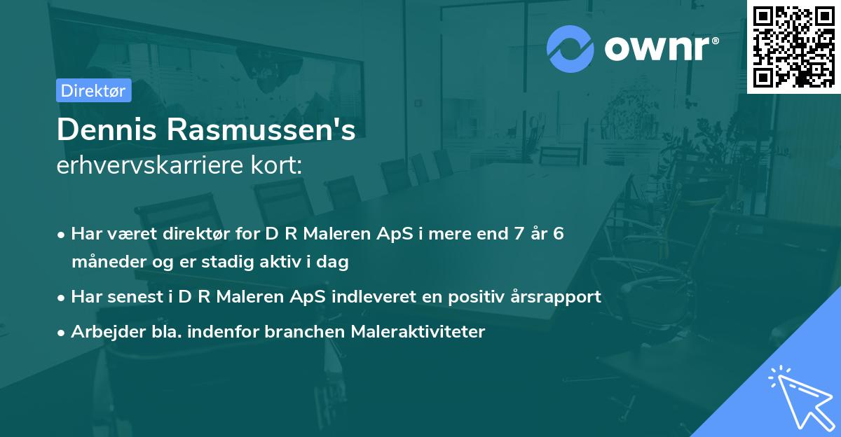 Dennis Rasmussen's erhvervskarriere kort