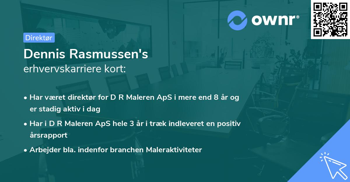 Dennis Rasmussen's erhvervskarriere kort