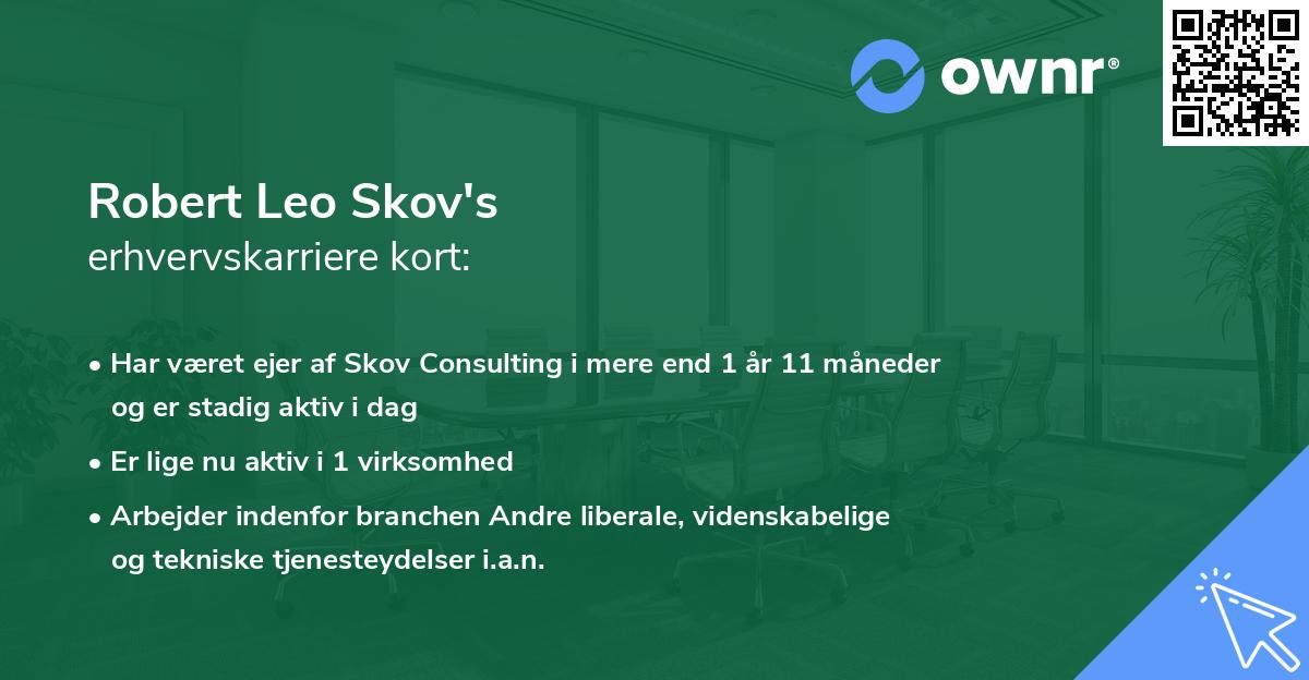 Robert Leo Skov's erhvervskarriere kort