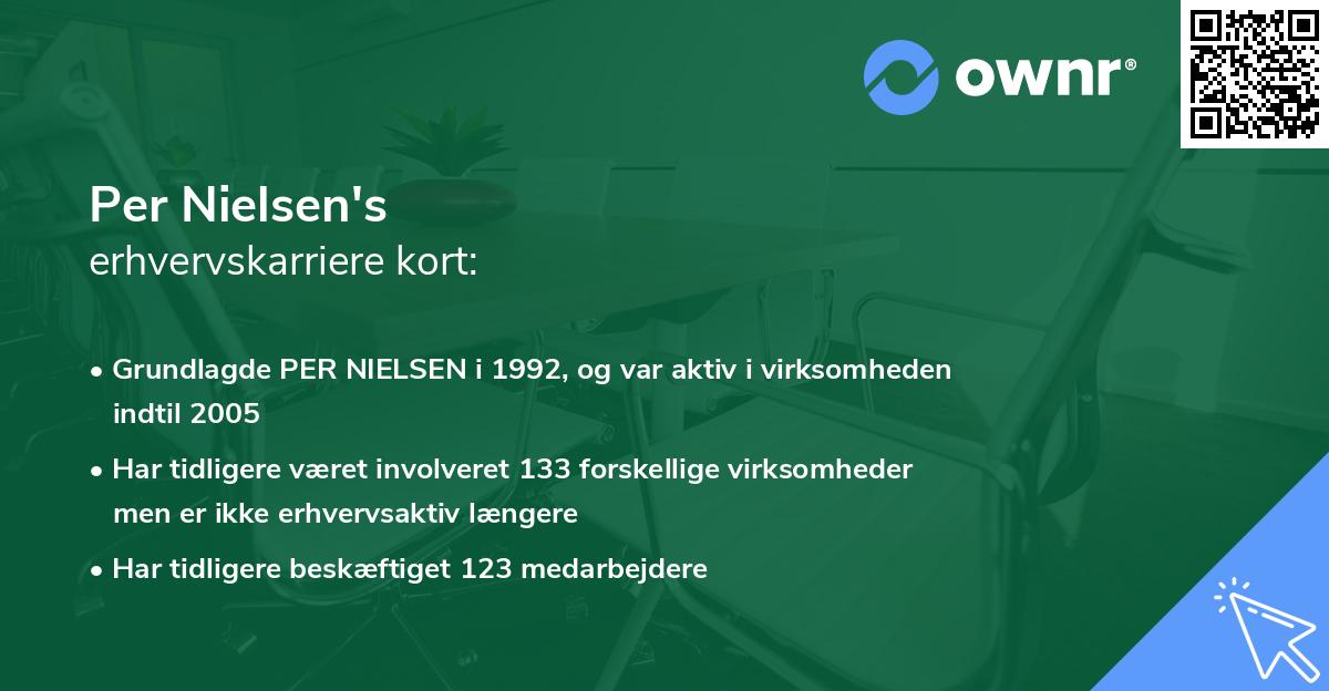 Per Nielsen's erhvervskarriere kort