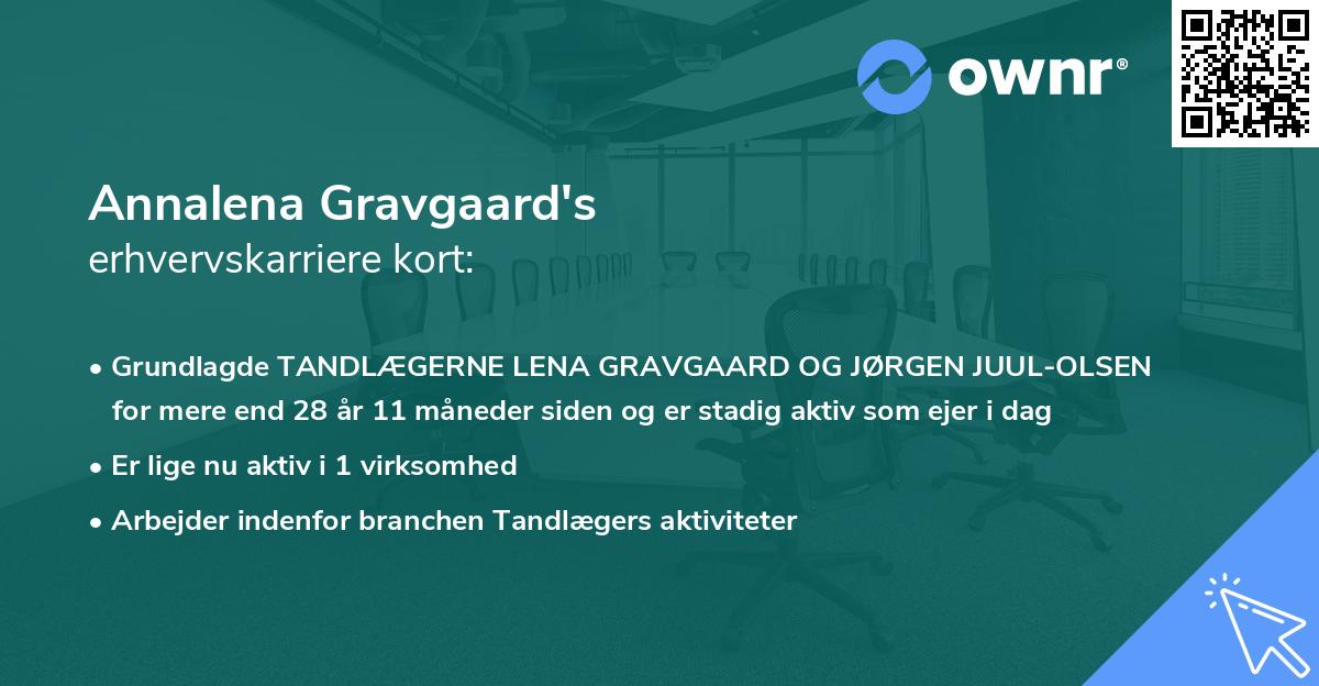 Annalena Gravgaard's erhvervskarriere kort