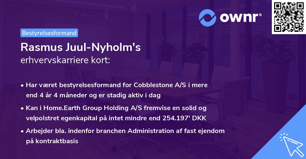 Rasmus Juul-Nyholm's erhvervskarriere kort