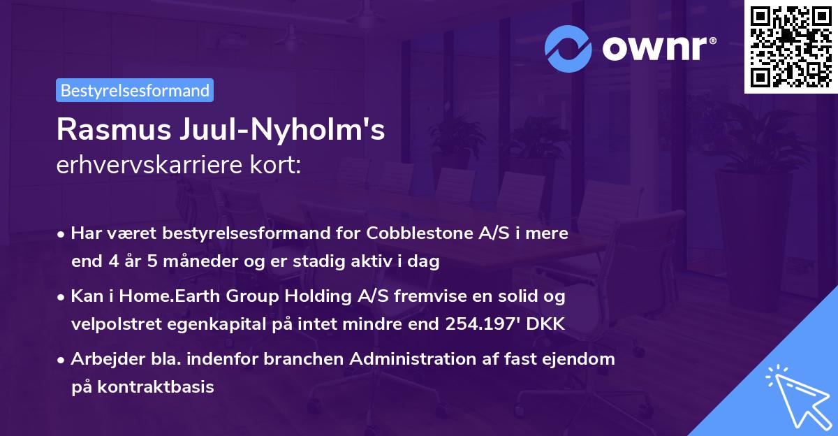 Rasmus Juul-Nyholm's erhvervskarriere kort