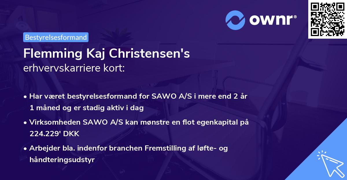 Flemming Kaj Christensen's erhvervskarriere kort