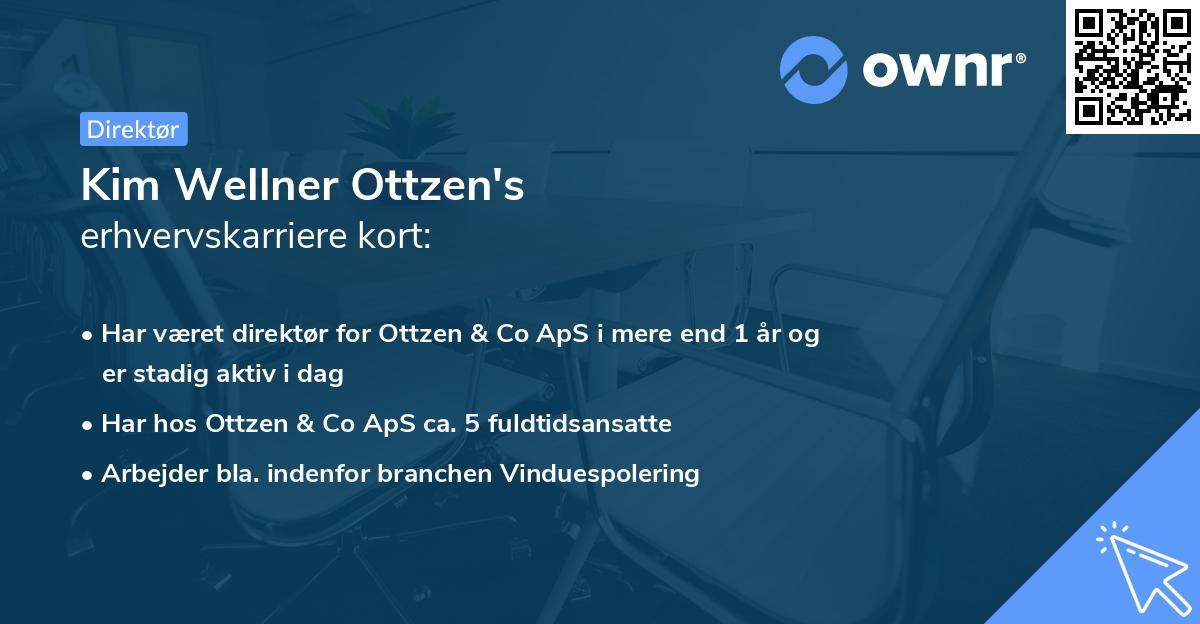 Kim Wellner Ottzen's erhvervskarriere kort