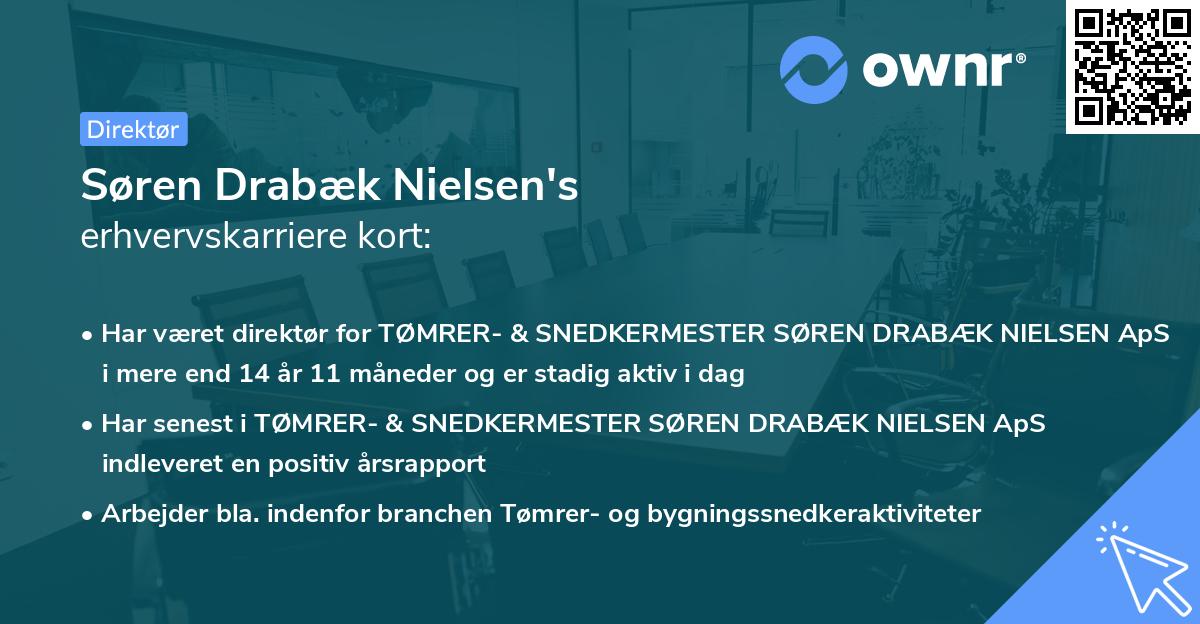Søren Drabæk Nielsen's erhvervskarriere kort