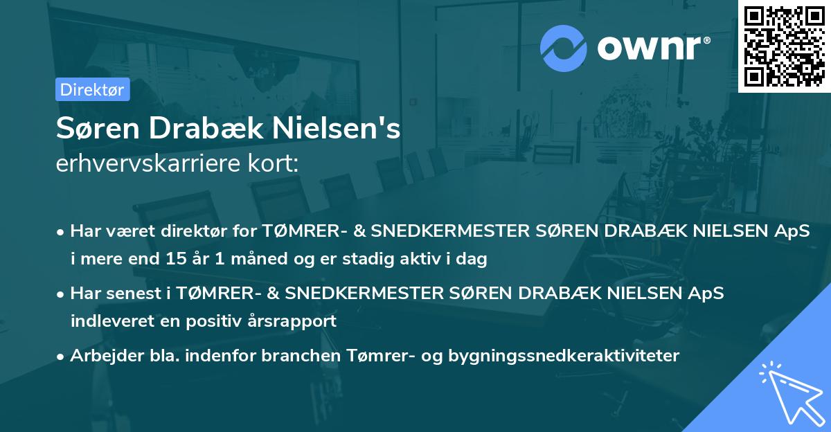 Søren Drabæk Nielsen's erhvervskarriere kort